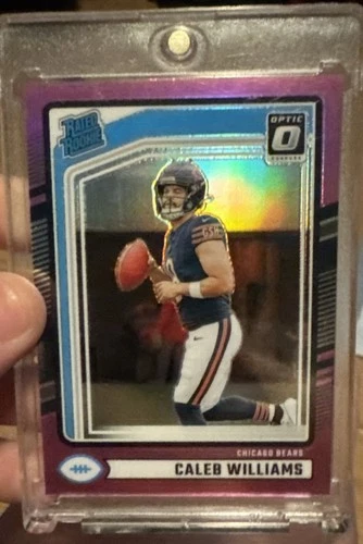 2024 Panini Donruss - Rated Rookie Caleb Williams #327 Optic Preview Pink Prizm