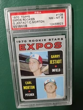 1970 TOPPS BASEBALL #109 EXPOS ROOKIES (G. JESTADT/C. MORTON)☆☆PSA 8 (NM-MT)☆☆