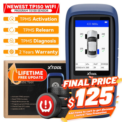 XTOOL TP150 TPMS TS100 PRO Programming Tool TPMS Reset Activate Relearn Tool