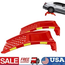 2-pack Steel Car Ramps 8000lb Capacity 8in Max Lift Heavy Duty For Auto Repair