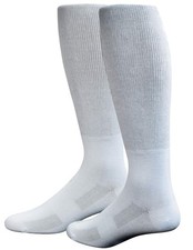 Mens Diabetic Over the Calf Breathable Mesh Socks with Non-binding Top,4 Pairs