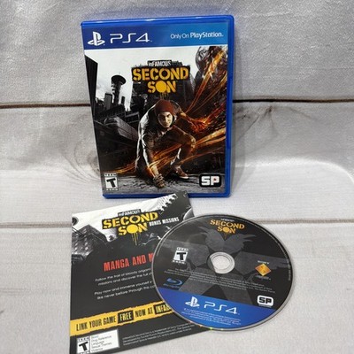 inFamous: Second Son PS4 Sony PlayStation 4, 2014 Disc V/G    Tested