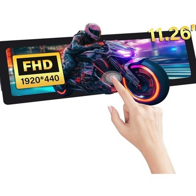 Touchscreen 11,26 Zoll IPS LCD Monitor für Raspberry Pi 5/4B/3B+ HDMI mit Mon...