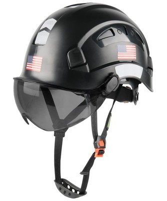 Casco De Trabajo Ventilado ABS Con Suspension De 6 Puntos ANSI Z89.1