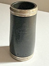 Vtg Buffet Crampon Bb Clarinet Barrel 65mm Silver Rings Grenadilla Wood RCA65