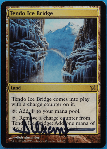 Tendo Ice Bridge FOIL Betrayers of Kamigawa NM SIGNED CARD (505068) ABUGames - Picture 1 of 2
