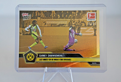 2025-26 Bundesliga Topps NOW #090 - Carney Chukwuemeka - Last Minute Tor 35/50