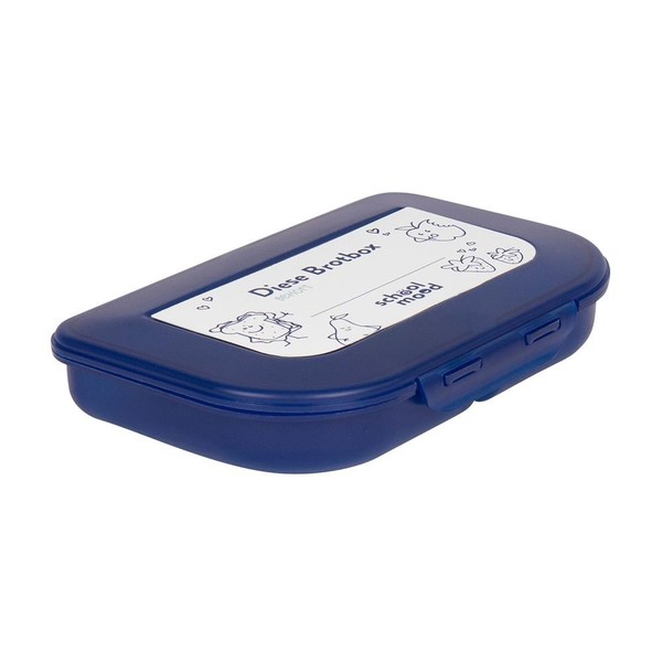 School-Mood Brotdose Blau FrüHstüCksbox Brotbox Butterbrotbox Lunchbox Kinder-image