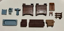 Strombecker 1930s Vintage Dollhouse Furniture Mixed Lot 12 Pieces *READ*
