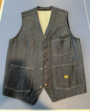 KAPITAL Blue Denim Vest Button Front Pocketed Denim Vest