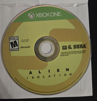 Alien: Isolation  (Microsoft Xbox One, 2014) - DISC ONLY - Tested/Working