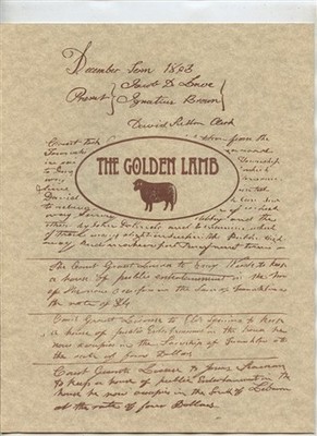 The Golden Lamb Menu Lebanon Ohio Oldest Restaurant Established 1803