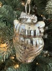 2 Owl Mercury Glass Ornaments Kugel Style Christmas Decor 4" EUC — photo 2