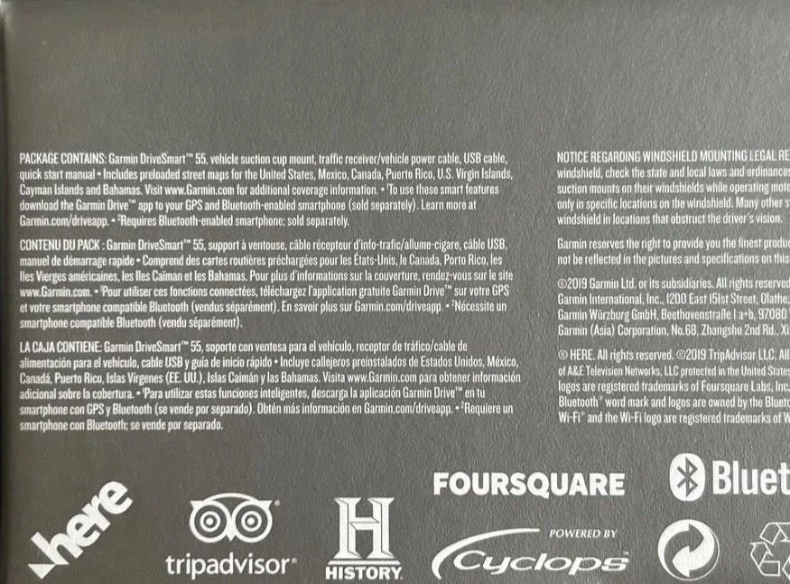 Garmin DriveSmart 55 5.5 inch GPS Navigator With Traffic - Black - Image 4 of 4