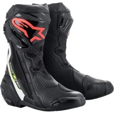 Alpinestars Supertech R Boots (10.5, Black/White/Red/Yellow)