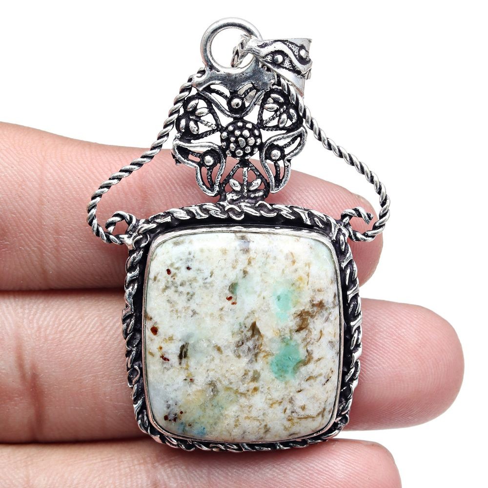 K2 Jasper Gemstone Necklace Handmade Jewelry Gift For Women 2.25 Inch-image