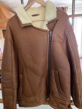 STUNNING LADIES REAL SHEEPSKIN BUTTONED FLYING STYLE  JACKET by COUNTY COATS.