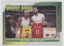2020-21 Panini NBA Hoops Jersey Swap Jrue Holiday Anthony Davis #6 0bk2