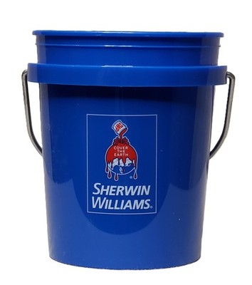 Sherwin Williams Blue Mini Bucket With Handle brand 0.42 Qt New