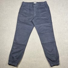 Todd Snyder Twill Jogger Pants Double Knee Utility Mens Size M Blue Stretch
