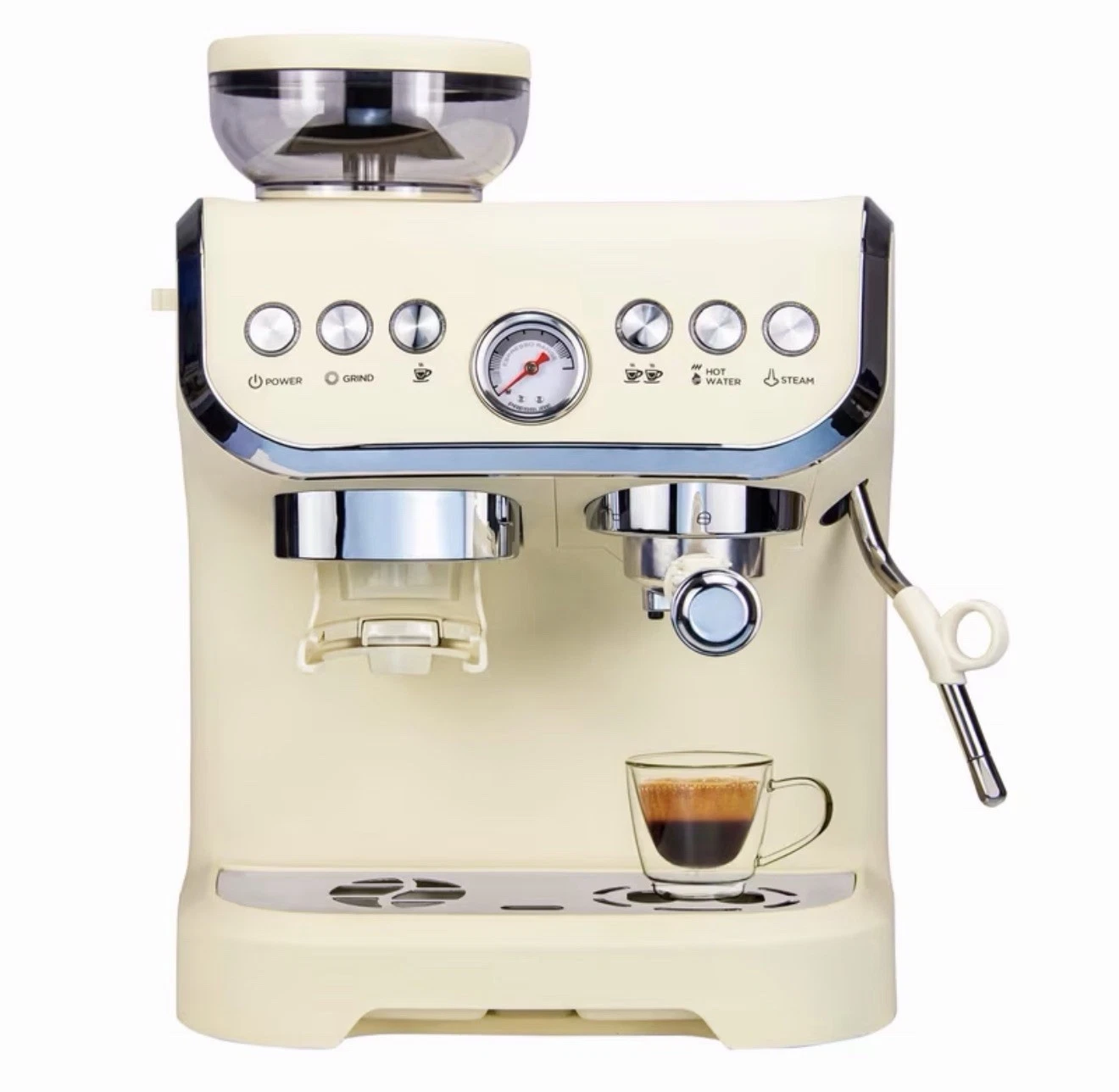 Italian Full Semi-automatic MIROX Espresso Machine with Grinder,MilkFrother