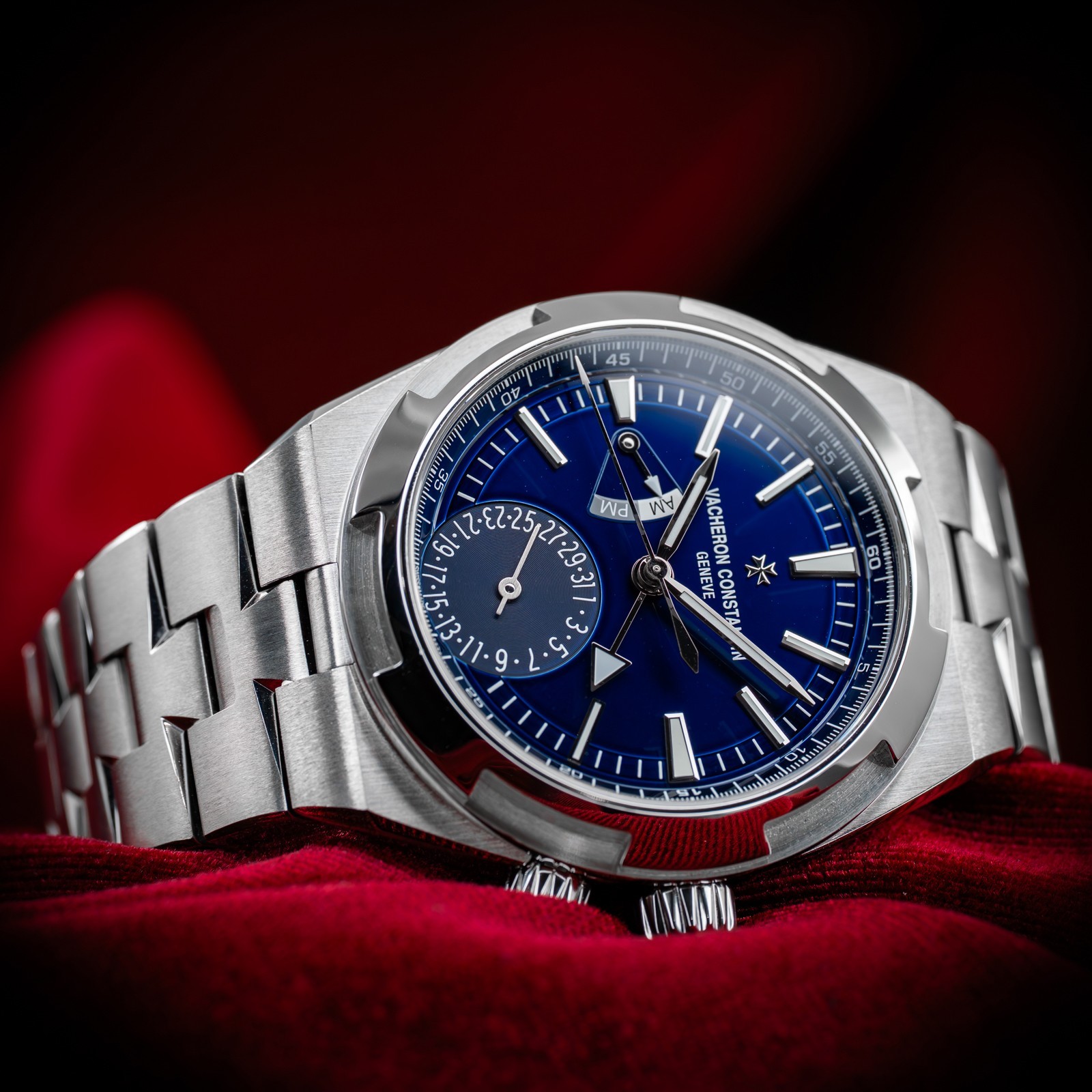 Vacheron Constantin Overseas Dual Time Blue Dial Stainless Steel
