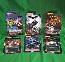 Hot Wheels Batman 1:64 Diecast 6-Car Lot Unopened Batmobile Bat-Pod The Bat