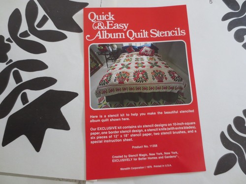 Stencil Magic 6 - 10" Sq. ALBUM QUILT Block STENCILS & BORDER STENCIL Kit #11358