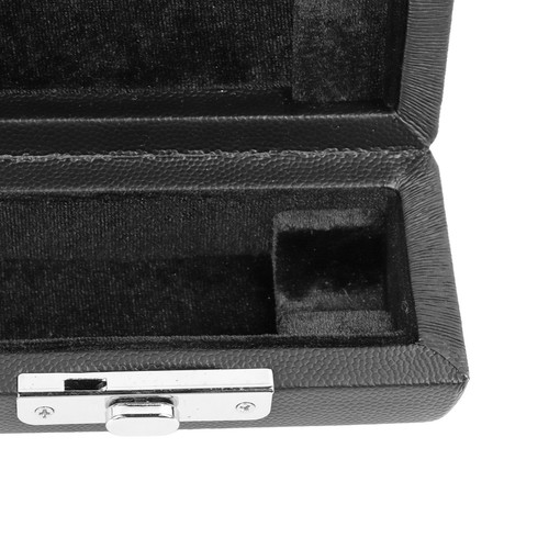 Piccolo Case 16 Holes Piccolo Storage Box Black Portable Bump Proof Leather Box - Picture 1 of 22