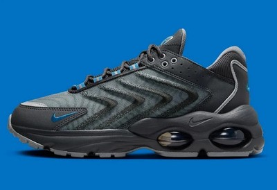 Nike Air Max TW Grey Black Blue Sneakers Retro FV0940-001 Mens Size