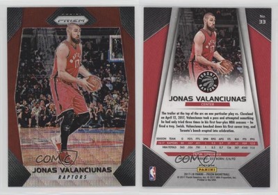 2017-18 Panini Prizm Ruby Wave Prizm Jonas Valanciunas #33