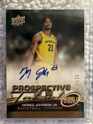 MOREZ JOHNSON JR 2026 UD WORLD OF SPORTS GOLD RC ROOKIE AUTO 25/25 MICHIGAN