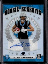 2025 Panini Donruss Optic Tetairoa McMillan Rookie Recruits Auto RC #/199