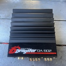 TESTATO✅ Dragster DA 602 Amplificatore Audio Auto 60x2 RMS 2/1 Canali Mosfet X OVER