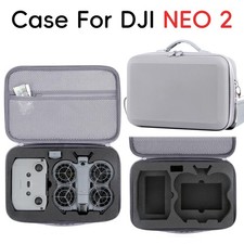 Carrying Case Grey EVA Storage Travel Bags for DJI Neo 2 Drone and Accessories