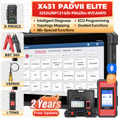 2025 LAUNCH X431 PAD VII ELITE PAD 7 Pro Car Diagnostic Scanner Key Programming