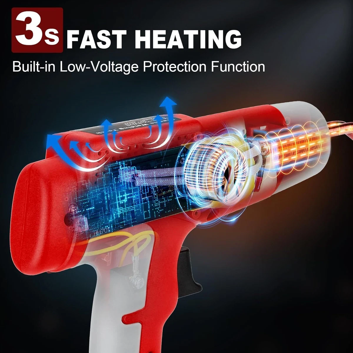 Ecarke Cordless Plastic Welding Gun & LED Work Ligh for Milwaukee 18v Battery Ecarke Cordless Plastic Welding Gun & LED Work Ligh for Milwaukee 18v Battery
