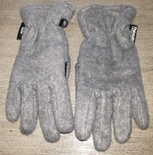 boys ONE SIZE gray GLOVES THINSULATE ELASTIC CUFFS VERY WARM