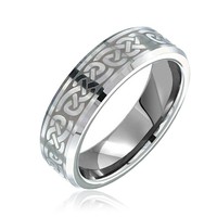 Bling Jewelry Unisex Celtic Knot Tungsten Infinity Knot Ring 7mm Bling Jewelry Unisex Celtic Knot Tungsten Infinity Knot Ring 7mm
