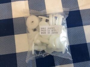 30mm 1 bag of 12 sets of 3 pieces Plastic New in Package  Doll and Bear Joints