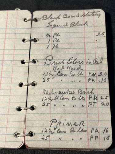 1920 Paducah Kentucky HART-LOCKWOOD & Bro Calendar Ledger RED DRY Battery Vtg - Picture 7 of 12