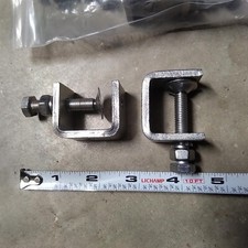 2 Pack Stainless Steel Small C Clamps 1 Inch Mini C Clamps Wide Jaw Opening Tool