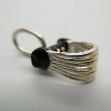 Sterling Silver PASTRY CUTTER Charm for Bracelet PENDANT Cooking BAKING Cute!