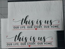 2 Pretty Guest Paper Napkins: This is Us, Our Life, Our Story, Our Home