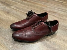 NEW Kenneth Cole New York Brown Leather Wingtip Oxford Shoes Men's Sz - 8.5