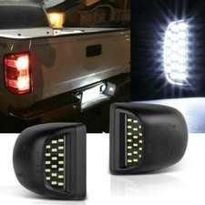 2x Bright White Led License Plate Lights Rear Tag For Chevy Silverado 1500 99-13