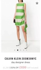 Calvin Klein 2005W39NYC,Made in Italy,Designer,100%Silk,Dress,S,IT40,US4,UK8/10