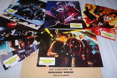 THE ADVENTURES OF BUCKAROO BANZAI jeu 10 photos cinema lobby cards fantastique