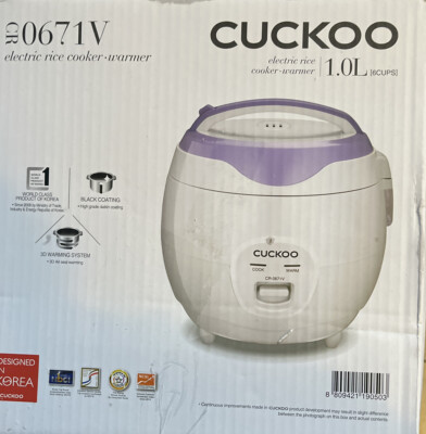 CUCKOO Electric Rice Cooker/ Warmer 1.0L( 6 Cups)
