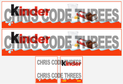 Code 3 selbstklebendes Vinyl Anhänger Aufkleber-Kinder - 1/50 1/64 1/76 1/148 1/87